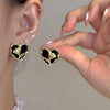 Elegant French Vintage Enamel Dripping Oil Plant Irregular Lavender Ear Studs Earrings for Women Flowers Earring - Image 27