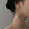 Metal Twisted Line Vintage Imitation Pearl Earrings Elegant Dangle Earrings Design Women Jewelry Accessories - Image 3