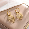 Hip Hop Cubic Zirconia Xo Letter Pendant Earrings Necklace Set for Men and Women Jewelry - Image 20