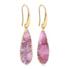 Crystal Earrings With Droplet Shaped Purple And Green Women's Earrings Bold European And American Style Gift Accessories - Image 8