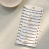 12 Bohemian Summer Shell Sea Star Rice Bead Braided Bracelet Set - Image 3