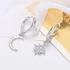 Minimalist Crystal Zirconia Stars Moon Huggie Hoop Earrings For Women Stainless Steel Circle Earrings Punk Rock Jewelry - Image 4
