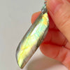 Blue Labradorite Pendant Irregular Shape Bead Stone Orange Necklace for Men Women - Image 18