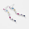 Silver Colored Zircon Round Cubic Zirconia Stone Drop Earrings Women Shape Earring Classic Sparkling Earring - Image 5