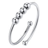 Punk Rings For Women Men Spiral Fidget Beads Ring Jewelry Rotate Freely Stainless Steel Ring Gift - Image 8