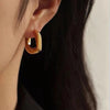 Metal Style Hoop Earrings for Women Heavy Basic Styles Geometric Ear Buckle Vintage Geometry Jewelry Party Gifts - Image 5