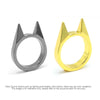 Women Men Cute Cat Ear Rings Self Defense Rings Metal Knuckle Window Breaker Escorts Attack Rings Unisex Jewelry Accessories - Image 12