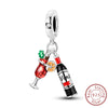 Silver Charms Beads Winter Snowflake Snowman Igloo Penguin Pendant Fit Bracelet Charms Women Jewelry Gift - Image 34