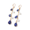 Stone Long Earring Water Drop Pendent Amethysts Agates Lapis Lazuli Pearl Dangle Earrings for Women Girl Jewelry - Image 3