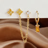 3PCS Stainless Steel 12 Constellation Birthstone Earrings Set for Woman Cartilage Piercing Earrings Jewelry - Image 31
