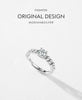 MODIAN 925 Sterling Silver Simple Hollow Pattern Adjustable Finger Ring Prong Setting Dazzling CZ Fine Jewelry For Women Wedding