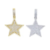 Iced Out Hip Hop Star Pendant Necklace for Men Women Bling Cubic Zirconia Cz Paved Jewelry - Image 4