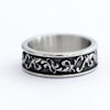 Stainless Steel Viking Spindrift Pattern Round Ring Vintage for gift Jewelry - Image 4