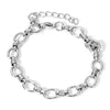 1PC Statement Stainless Steel Oval Chain Bracelet Punk Metal Chain Bracelet Handmade For Women Men Jewelry Gift 17.5cm - Image 9