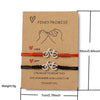 Noter Matching Couple Bracelet 2Pcs Stainless Steel Bicycle Handmade Braided Cord Charm Braslet Gift For Lovers Jewelry - Image 5