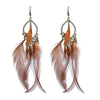 Bohemian Ethnic Statement Feather Tassel Earrings Dangling Drop Earrings For Women Jewelry Accessories Presents - Image 5