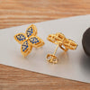 Korea Flower Shape Pave Shiny Crystal Zircon Stud Earrings For Women Female OL Style Ear Jewelry Gift - Image 4