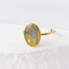 Stainless Steel Dried Flower Oval Rings For Women Eternal Flower Open Finger Ring Jewelry Wedding Band Gift - Image 5