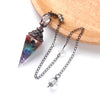 Stone Crystal Pendulum Necklaces Hexagonal Cone Crushed Stone Amethysts Rose Quartz Chakra Pendant Jewelry Accessories - Image 7