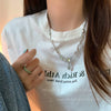 Kpop Shiny Star Necklace for Women Y2K Crystal Zircon Cross Pendant Necklaces Girls Antique Silver Color Clavicle Chain - Image 10