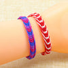Polyester Boho Bohemia Waved String Braided Friendship Bracelets Ethnic Multicolor Weave Textured Adjustable 15cm-27cm long, 1PC - Image 5