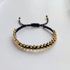 Handmade Braided Bracelet Jewelry for Women 4mm Gold Plated Beads Bracelets - Image 9