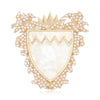 Imitation Pearl Map Brooch Pin - Image 7