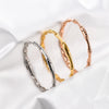 Chic Stainless Steel Bamboo Joint Bangle for Women Openable Cuff Ring Bracelet Wristband Metal Jewelry Accessories Gift for Her - Image 6