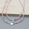 Seed Beads Choker Collar 26 Shell Letter Heart Handmade Colorful Pendant Necklace Boho Jewelry For Women Gift - Image 3