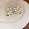 Acrylic Matcha Green Flowers Petal Earrings for Women C Shaped Drop Earring Party Wedding Ear Jewelry - Image 8