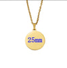 10Pcs 45cm 50cm 60cm Blank Round Disc Pendant Necklace Mirror Polish Stainless Steel Chain Necklace For Womens - Image 16