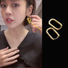 Silver geometric square Earrings Simple Temperament Semale Sexy Jewelry Gift - Image 3