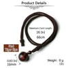 16 Mm Black Obsidian Tiger Eyes Amethyst Stone Women Men Necklaces with Adjustable Braided Rope Cords Crystal Pendant Ne - Image 2