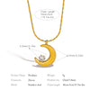 Personality Geometric Moon Sparkling Zirconia Necklace Crescent Pendant Jewelry Women Vacation Choker Gifts - Image 6