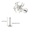 Titanium Spider Labret Lip Ring Tragus Cartilage Conch Flat Helix Stud Earring Halloween Piercing Jewelry - Image 10