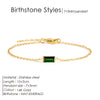 Jewelry Stainless Steel 7 3MM Square Birthstone Bracelet Sparkling Rhinestone Bangle Gift - Image 7