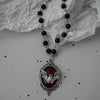 Gothic Ellipse Black Bat Pendant Necklace for Women Punk Halloween Goth Jewellery Gift - Image 3
