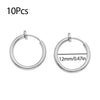 10Pcs Stainless Steel Without Ear Holes Clip Hoops Without Drilling Earring For Earring Lip Ring Fake Cartilage Earrings Jewelry - Image 19