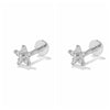 2pcs Silver Zirconia Labret Lip Ring Tragus Cartilage Piercing Stud Earrings for Women Men Earring Jewelry - Image 12