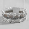 Two Tone Geometric Square Beads Chain Bracelets for Women Multilayer Silver Color Link Bangle Bracelet Charm Jewelry - Image 8