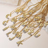 Gold/Silver Color Mixed 26 Letters Pendant Necklaces For Women Men Shiny CZ Zircon Inlay Party Jewelry Gift - Image 3