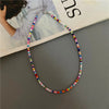 Tiny Colorful Seed Bead Choker Necklace - Image 7