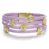 Elegant Purple Leather Bracelets for Women Boho Ethnic Braided Beads Heart Multilayer Wrap Cuff Bangle Party Jewelry Gift - Image 8
