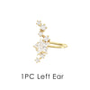 No Piercing Ear Cuff Satr Earrings for Women 1PC Silver Color Crystal Earclip Orbital Non Pierced Earing Jewelry - Image 9