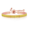 Black Crystal Tennis Bracelets for Women Men Iced Out Cubic Zirconia Adjustable Bracelet On Hand Hippie Jewelry - Image 24