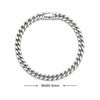 Cuban Chain Men Bracelet Classic Stainless Steel 3/5/7/9mm Width Chain Bracelet For Men Women Jewelry Gift - Image 14