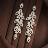 CZ Leaf Long Drop Bridal Earrings for Elegant Women Marquise Cubic Zirconia Wedding Party Jewelry - Image 6