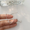 Silver Geometric Square Round Bead Bracelet For Women Personality Temperament Simple Hand Jewelry Party - Image 4
