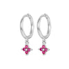 Silver Rainbow Tassel Four Petal Flower Drop Stud Earrings for Women Sweet Girl Ear Bone Jewelry Accessories - Image 50