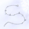 Bohemia Shiny Round Zircon Pendant Anklets Women Jewelry Silver Sexy Beach Circle Rhinestone Foot Chain - Image 4